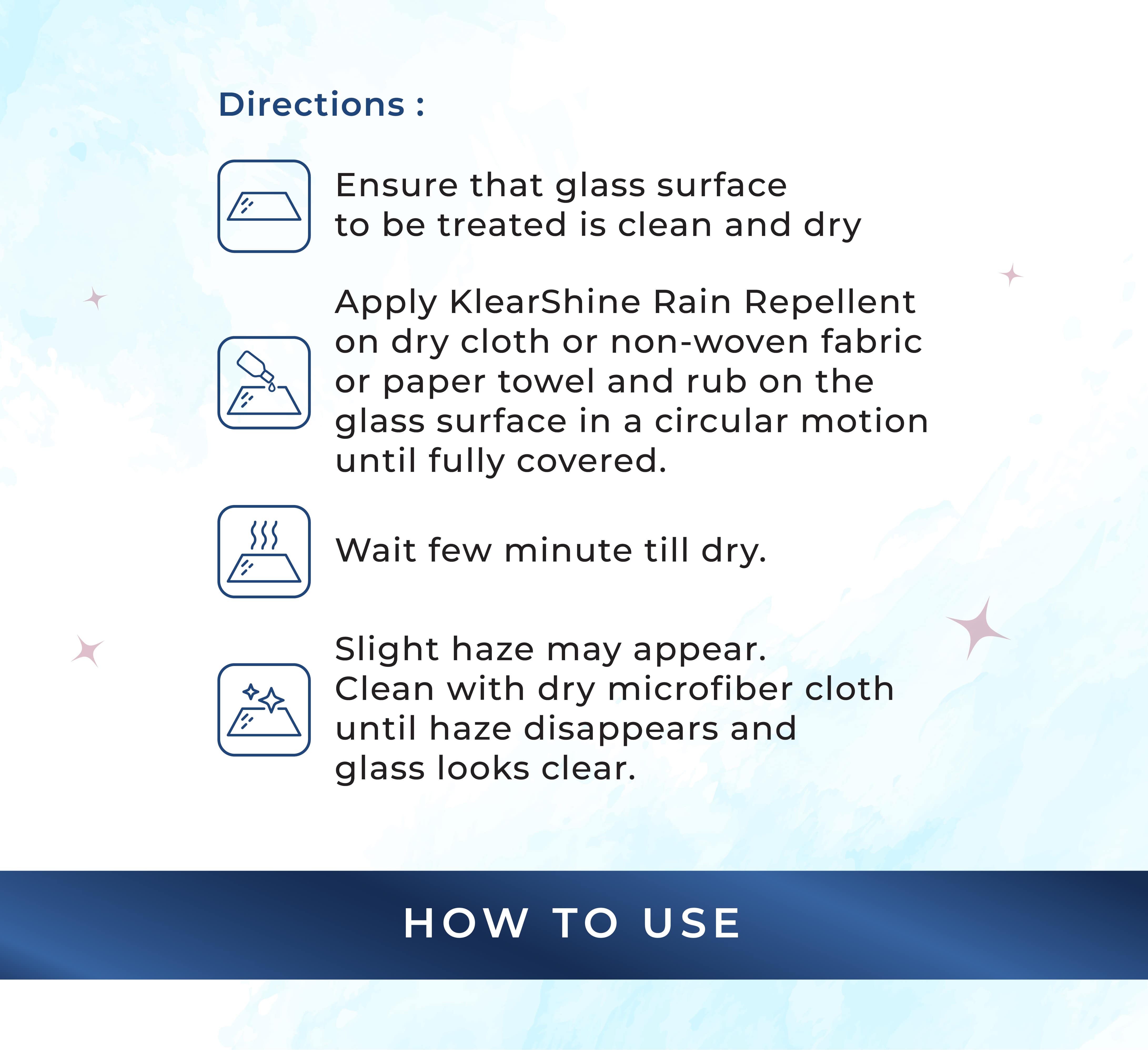 KlearShine Rain Water Repellant || Rain Repellent for car Windshield || Improve Driving Visibility in Rain. (1)