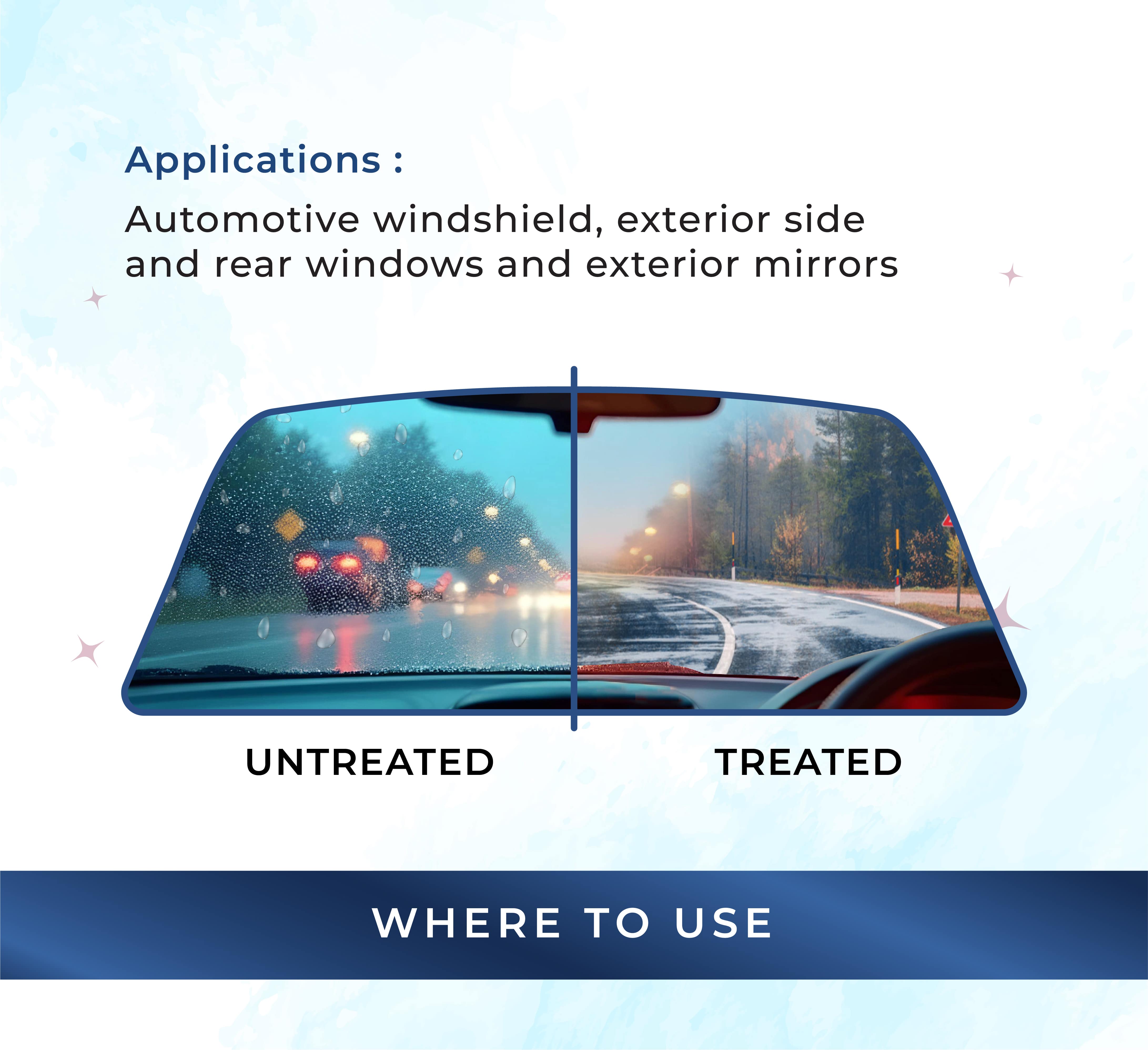 KlearShine Rain Water Repellant || Rain Repellent for car Windshield || Improve Driving Visibility in Rain. (1)