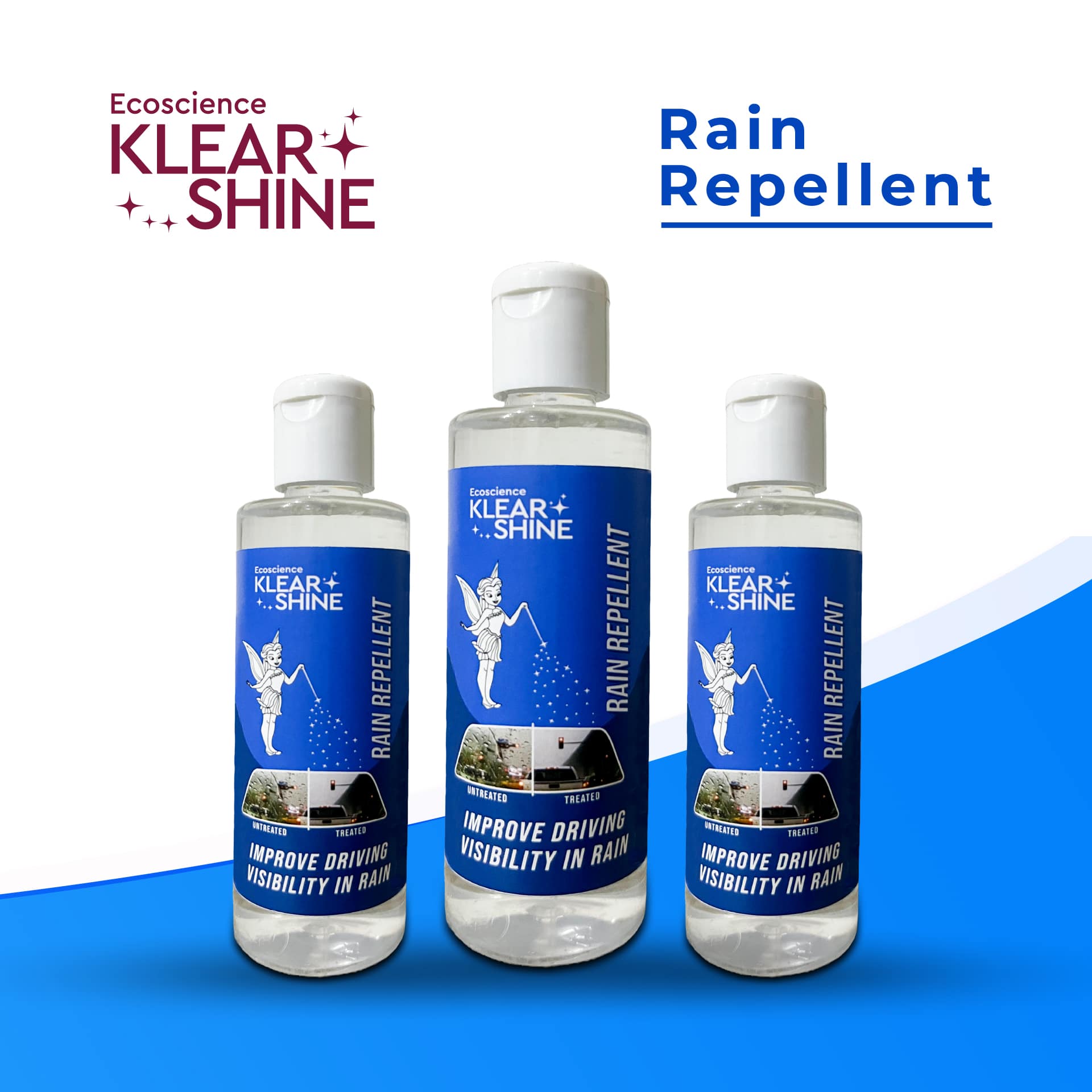 KlearShine Rain Water Repellant || Rain Repellent for car Windshield || Improve Driving Visibility in Rain. (1)