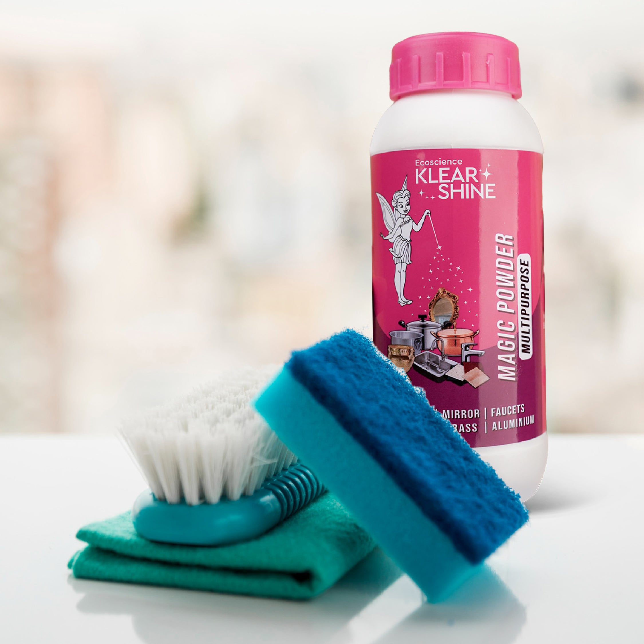 Klear Shine Magic Cleaner All purpose cleaner for Kitchen ware, Copper, Stainless Steel, Brass Shine Powder for Puja Utensils(Pack of 2)