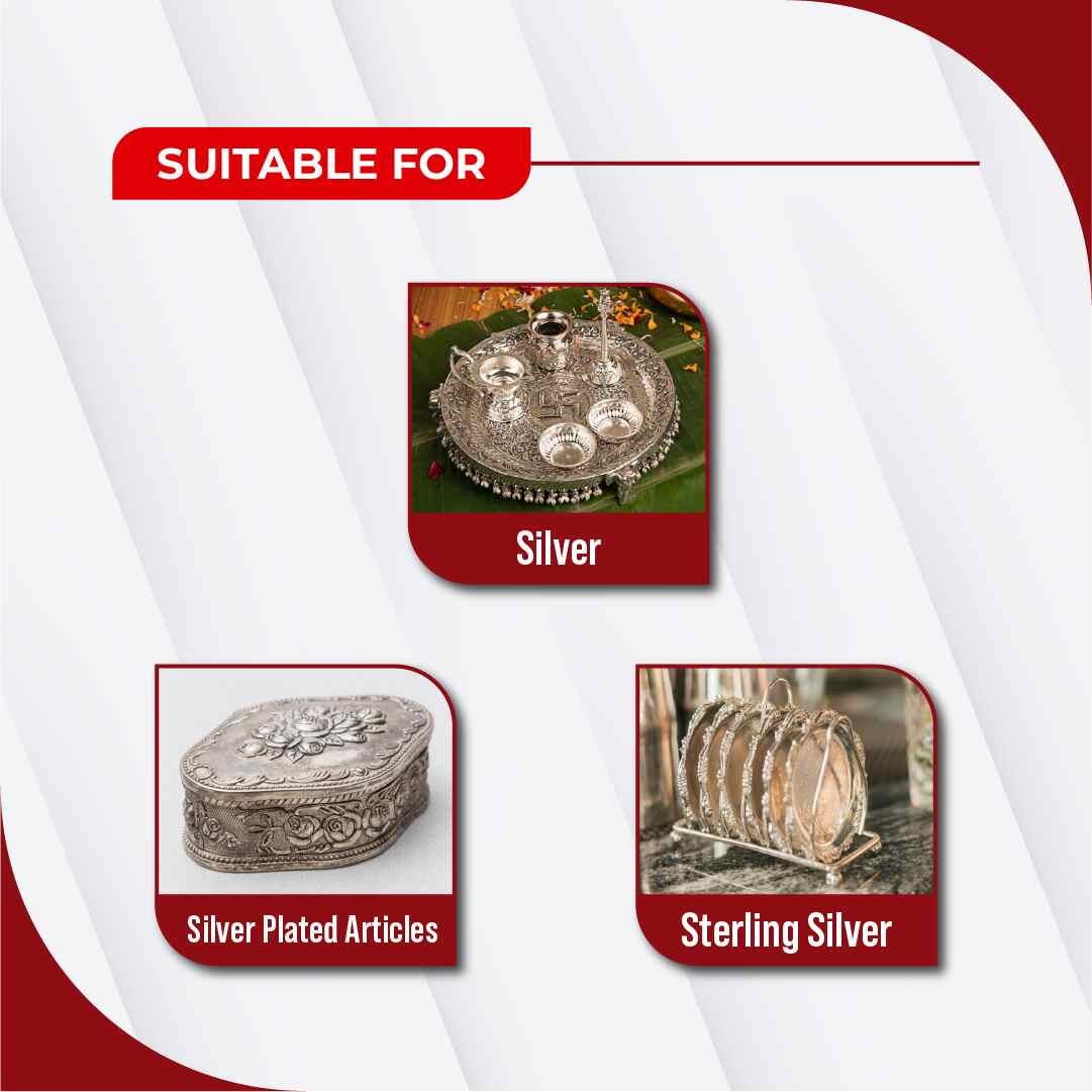 KLEARSHINE Instant Silver Cleaner Dip & Tarnish Remover | Sparkling Clean without Silver Loss : 200ml (Pack of 1)