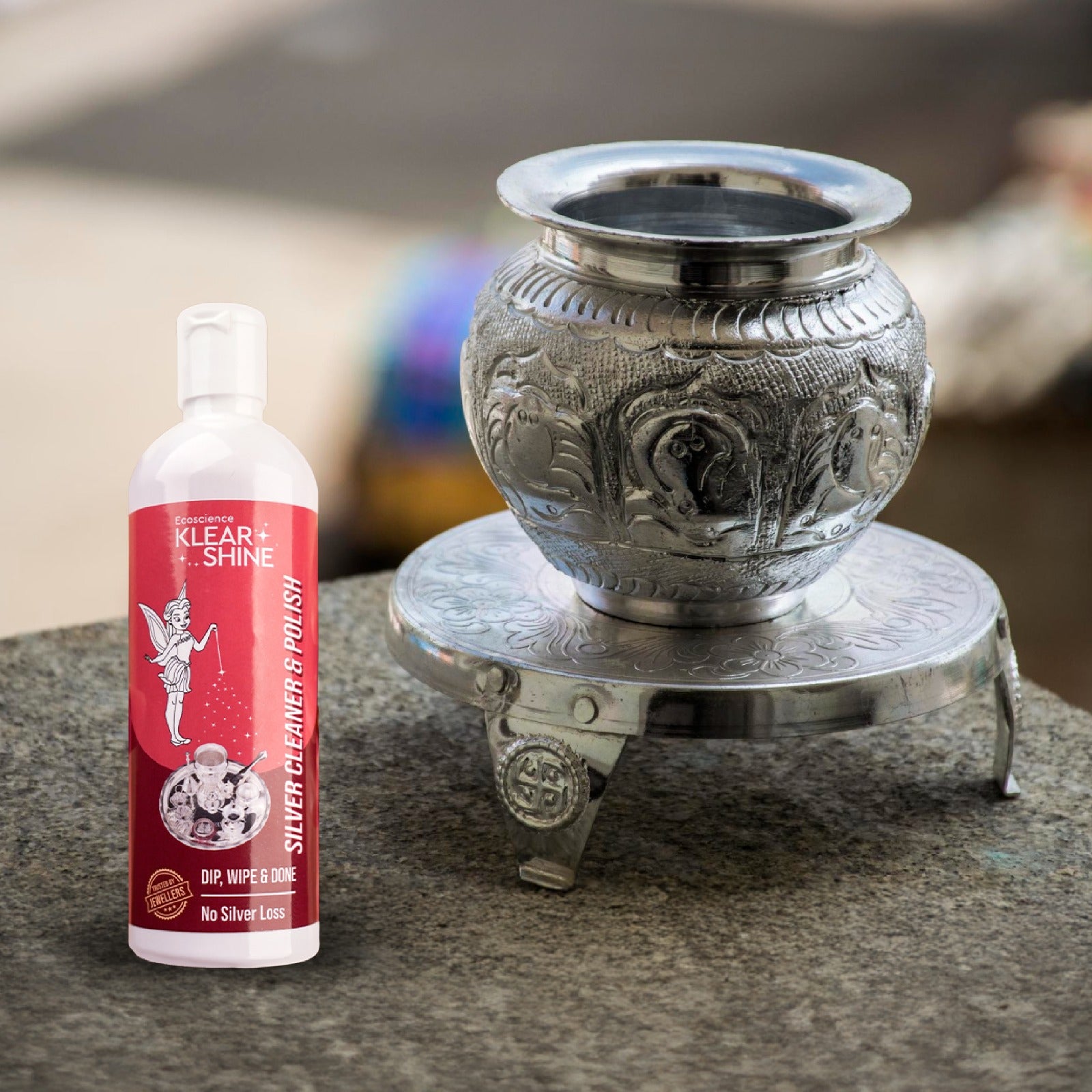 KLEARSHINE Instant Silver Cleaner Dip & Tarnish Remover | Sparkling Clean without Silver Loss : 200ml (Pack of 1)